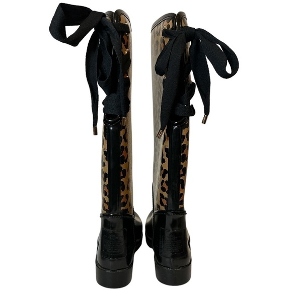 Authentic Coach Tristee Animal Print Rainboots Size 6 - Picture 5 of 9